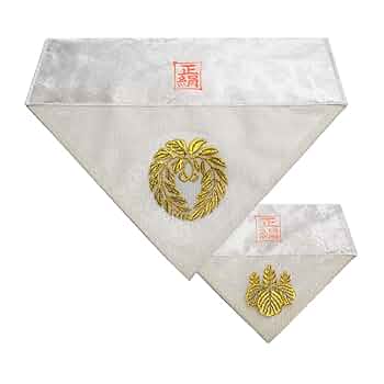 Amazon | 真宗高田派用 夏用三角打敷 正絹紗 高級刺繍 前卓用+上